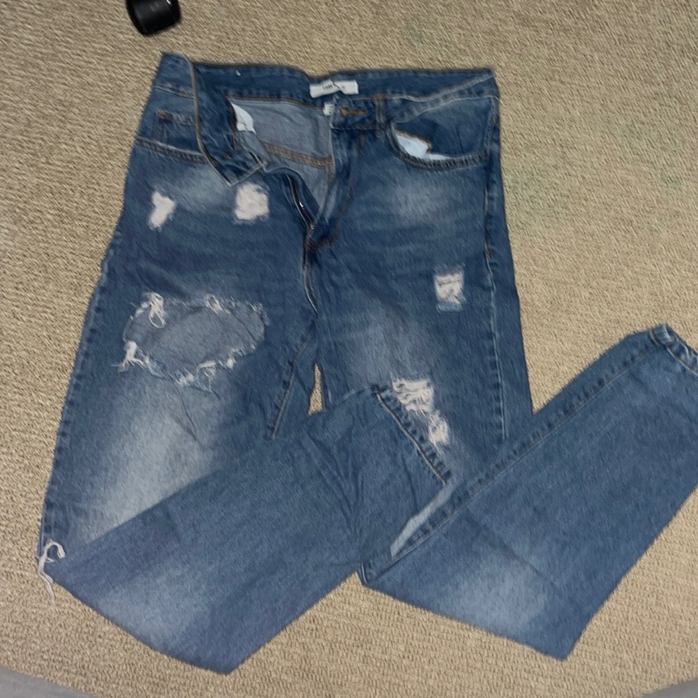 Ripped Blue Jeans